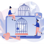 Các chuyên gia tâm lý dựa vào hiệu ứng lồng chim để chỉ ra những bẫy trong sinh hoạt, chi tiêu khiến các gia đình khó giàu. Ảnh minh họa: VectorStock