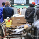 Cứ 650 người Hàn Quốc từ 65 tuổi trở lên lại có hơn một người nhặt phế liệu. Ảnh: Yonhap