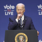 Tổng thống Joe Biden tại Hội nghị thượng đỉnh Thịnh vượng 2024 ở Las Vegas, bang Nevada ngày 16/7. Ảnh: AP