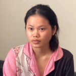 Phạm Huỳnh Nhật Vi khi bị bắt. Ảnh: Công an cung cấp