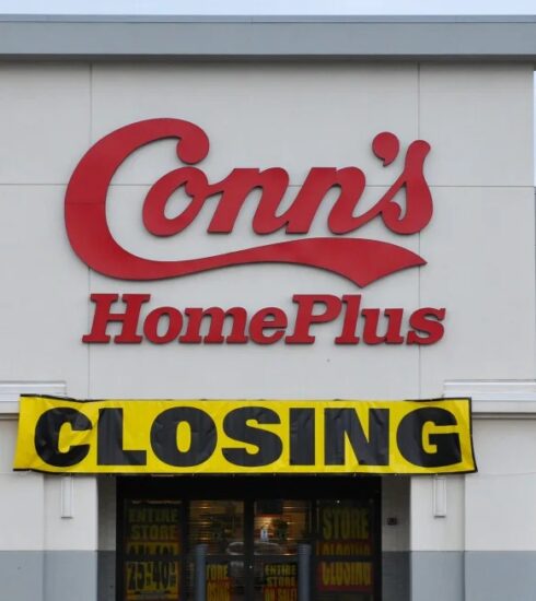 Một cửa hàng của Conn’s HomePlus tại Wichita Falls, Texas chuẩn bị đóng cửa. Ảnh: USA Today