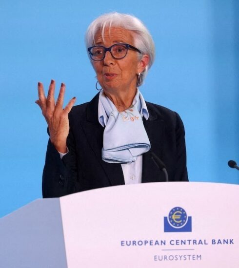 Chủ tịch ECB Christine Lagarde trong một cuộc họp ở Frankfurt (Đức) tháng 4/2024. Ảnh: Reuters