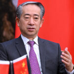 Đại sứ Trung Quốc tại Việt Nam Hùng Ba trong cuộc phỏng vấn ngày 4/7. Ảnh: Giang Huy