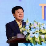 Ông Trương Anh Tuấn - Chủ tịch Tập đoàn Hoàng Quân - phát biểu trong đại hội cổ đông năm 2024. Ảnh: HQC