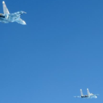 Hai tiêm kích Su-30 Nga tại biển Baltic hôm 15/7. Ảnh: Không quân Thụy Điển