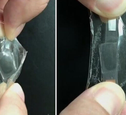 Pin lithium-ion mới chứa các thành phần co giãn được. Ảnh: ACS Energy Letters