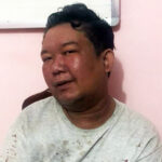 Trần Thanh Sang khi bị bắt giữ. Ảnh: Công an Trà Vinh