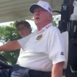 Ông Donald Trump trong video công kích Tổng thống Joe Biden và cấp phó Kamala Harris. Ảnh: Sky News