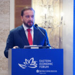 Ông Alexander Stuglev, Chủ tịch kiêm CEO quỹ Roscongress tại phiên họp ở TP HCM ngày 4/7. Ảnh: Viễn Thông