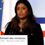 Người phát ngôn chính phủ Pháp Prisca Thevenot trả lời họp báo hàng tuần vào ngày 3/7, tại Điện Elysee ở Paris. Ảnh: AFP