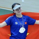 Xạ thủ Trịnh Thu Vinh. Ảnh: VSF
