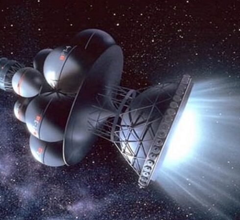 Mô phỏng động cơ plasma nhiệt hạch từ (MFPD). Ảnh: Shigemi Numazawa/ Project Daedalus