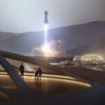 Mô phỏng Starship cất cánh trên sao Hỏa. Ảnh: SpaceX