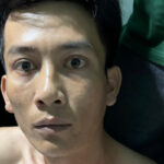 Phạm Ngọc Mỹ bị cảnh sát bắt giữ tại phòng trọ ở Tây Ninh. Ảnh: Ngọc Oanh