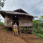 Căn nhà như túp lều của vợ chồng chị Ép. Ảnh:Lê Hoàng