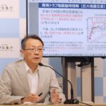 Naoshi Hirata, người đừng đầu cơ quan cố vấn của JMA, cảnh báo về nguy cơ siêu động đất ở rãnh Nankai. Ảnh: Jiji