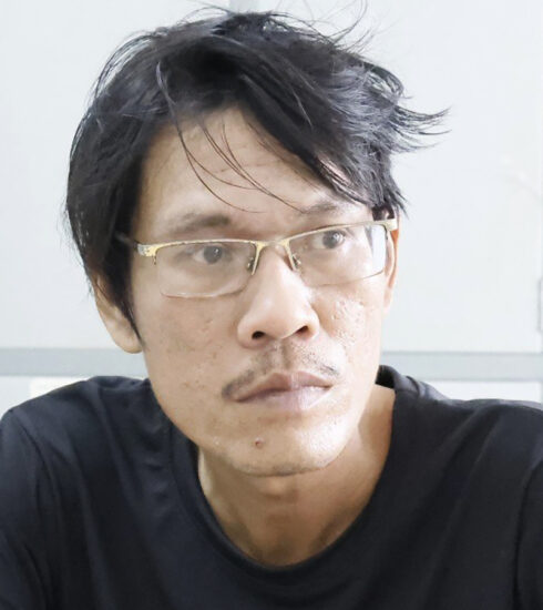 Lai Văn Phát Nhật Trường tại cơ quan điều tra. Ảnh: Văn Trăm