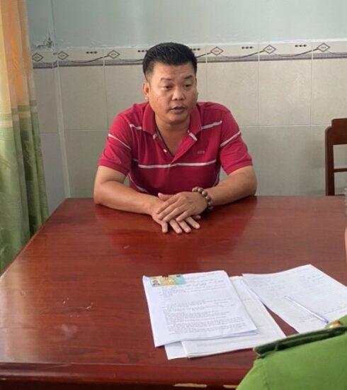 Lập tại cơ quan điều tra. Ảnh: Thanh Nguyên