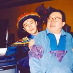 Châu Tinh Trì (trái) và Vương Tinh trên phim trường đầu thập niên 1990. Ảnh: HK01
