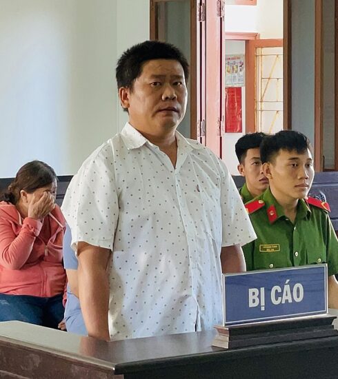 Đặng Trường Cung tại phiên xét xử. Ảnh: Thế Minh