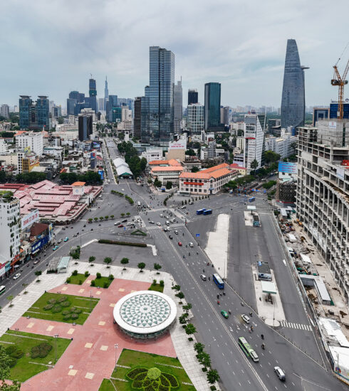 Trung tâm TP HCM khu vực chợ Bến Thành, tháng 6/2024. Ảnh: Quỳnh Trần