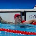 Richards sau khi hoàn thành phần thi chung kết 200m tự do nam Olympic Paris 2024 ngày 29/7. Ảnh: PA