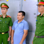 Nghi can Hải tại cơ quan điều tra. Ảnh: Đức Quang