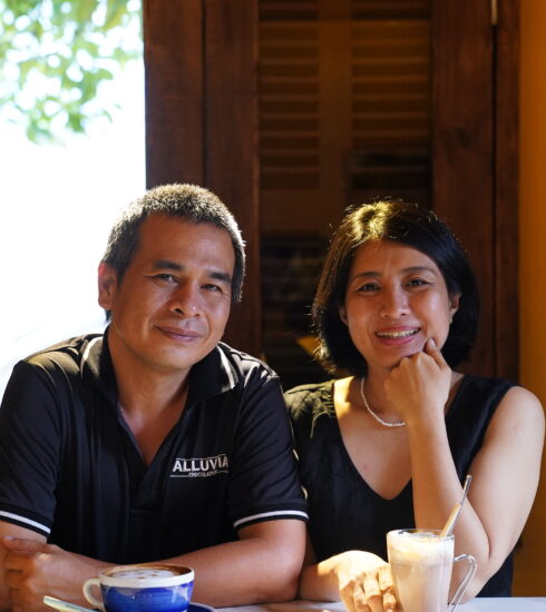 Chị Nguyễn Ngọc Điệp và anh Nguyễn Hải Yến, Hai nhà sáng lập Alluvia. Ảnh nhân vật cung cấp