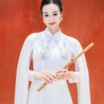 Nghệ sĩ sáo trúc Phạm Ánh Linh. Ảnh: Nhân vật cung cấp