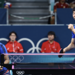 Ri Jong-sik (phải) và Kim Kum-yong (trái) đưa Triều Tiên góp mặt ở chung kết bóng bàn đôi nam nữ Olympic Paris 2024. Ảnh: Reuters