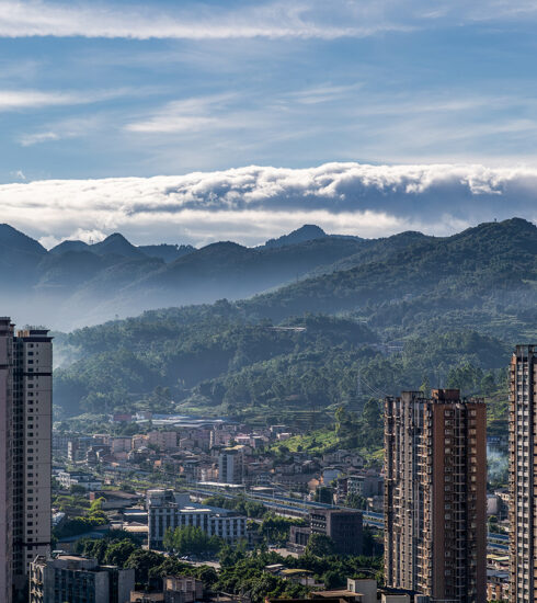 Quận Nam Xuyên, thành phố Trùng Khánh, tây nam Trung Quốc, ngày 2/8. Ảnh: CFP