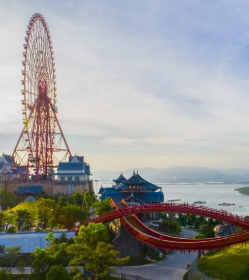 Một góc quần thể du lịch giải trí Sunworld Hạ Long nhìn từ trên cao. Ảnh: Sungroup