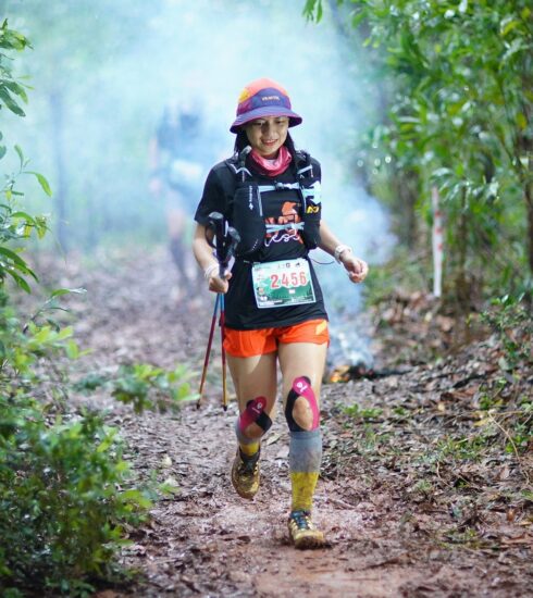 Runner ở giải trail Sơn Đào tại Hải Phòng tháng 7/2024. Ảnh: Sơn Đào Trail Marathon