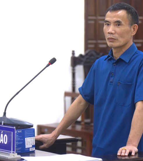 Bị cáo Đào Văn Nam tại tòa. Ảnh: Danh Lam