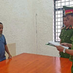 Đặng Thanh Bình tại cơ quan điều tra. Ảnh: Công an tỉnh Phú Yên