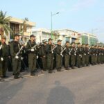 Cảnh sát có vũ trang cùng tham gia với các lực lượng nghiệp vụ trấn áp tội phạm. Ảnh: Việt Quốc