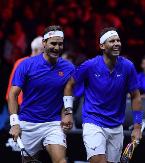 Ông Toni Nadal từng vì sự kình địch giữa Federer (trái) và Nadal như Messi và Ronaldo trong bóng đá. Ảnh: TI
