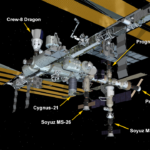 Trạm Vũ trụ Quốc tế (ISS) và 6 tàu vũ trụ đang ghép nối vào ngày 11/9. Ảnh: NASA