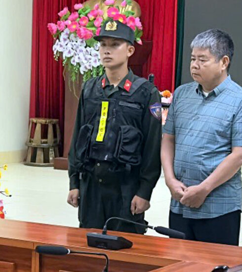 Bị can Tạ Quốc Dân bị bắt. Ảnh: Công an Lai Châu