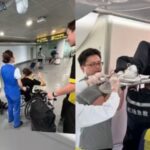 Hành khách và thành viên phi hành đoàn bị thương sau sự cố máy bay hãng Scoot gặp nhiễu động ngày 6/9. Ảnh: 8world News