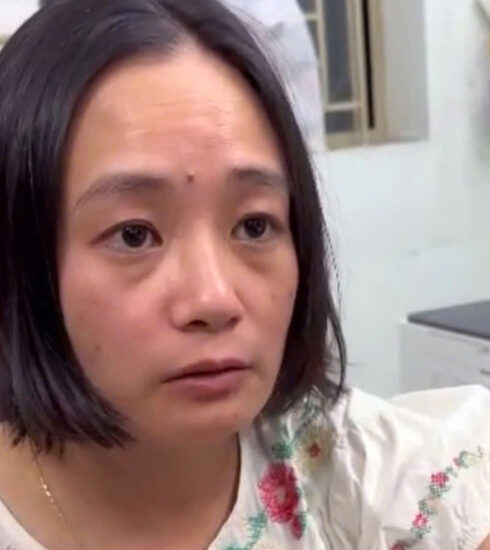 Cao Thị Thu Phương tại cơ quan điều tra. Ảnh: Công an TP HCM