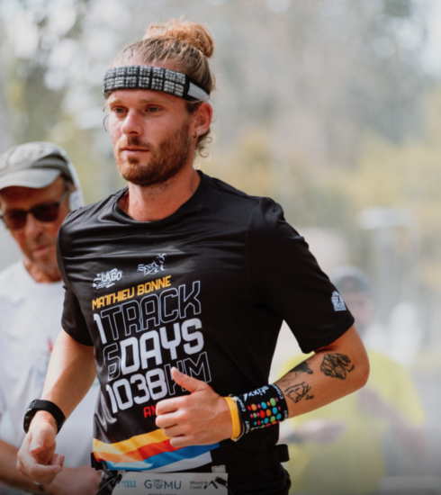 Matthieu Bonne trên đường chạy 6 Days Race ở Hungary. Ảnh: Stefanie Reynaert