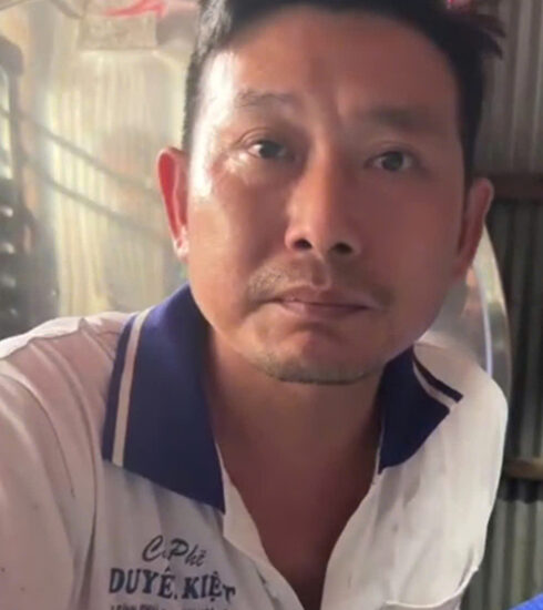 Nguyễn Văn Tâm khi bị bắt. Ảnh: Nhật Vy