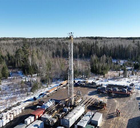 Khu vực khoan thăm dò của Pulsar nhìn từ trên cao. Ảnh: Pulsar Helium