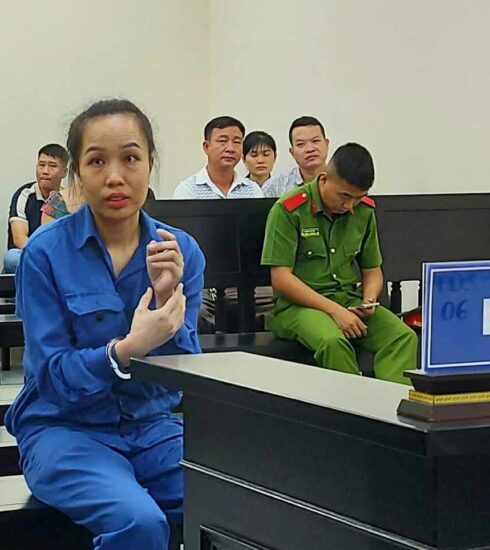 Bị cáo Nguyễn Thị Hưởng tại tòa ngày 24/9. Ảnh: Danh Lam