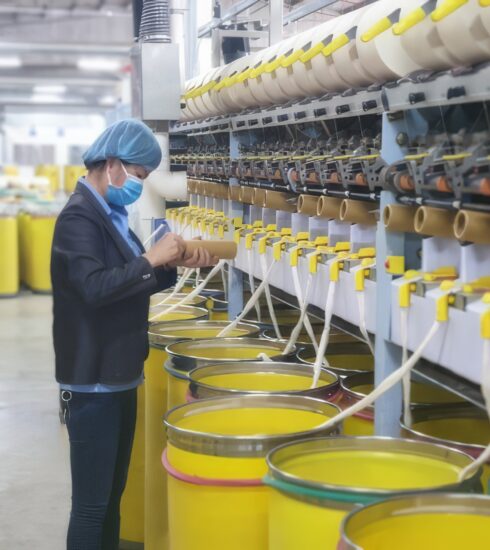 Bên trong nhà máy sản xuất của Sợi Vũ Đăng. Ảnh: SVD