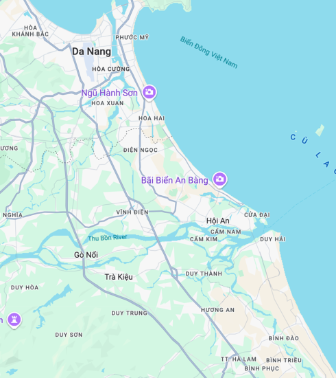 Khoảng vị trí xảy ra sự cố. Ảnh: Google Maps
