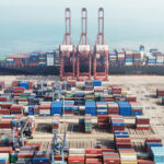 Một góc Liên Vân Cảng, tỉnh Giang Tô, miền đông Trung Quốc vào ngày 12/4. Ảnh: AFP