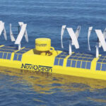 Bè năng lượng hỗn hợp nổi trên biển. Ảnh: NoviOcean