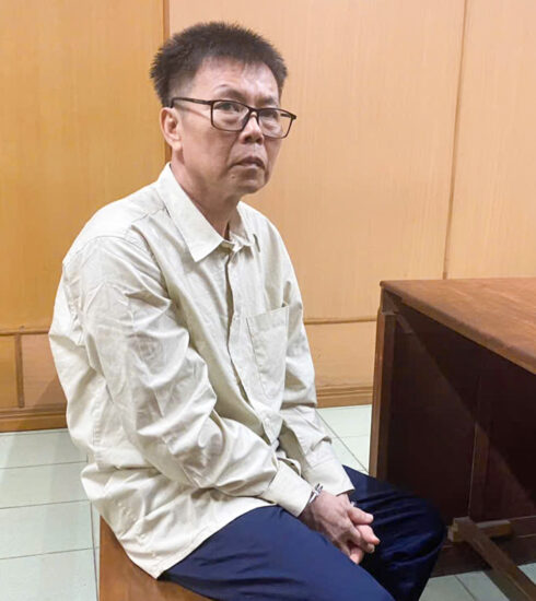 Bị cáo Bùi Việt Thắng tại tòa hôm nay. Ảnh: Hải Duyên